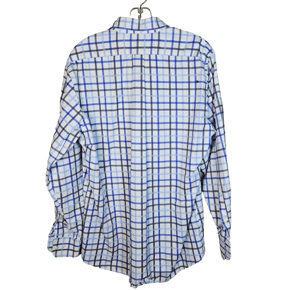 J. McLaughlin Supreme 100s Cotton 2-Ply Tartan Button Down Shirt Size Large - Picture 2 of 7